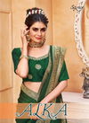 Saroj Alka Dola SIlk with Banarsi Border Latest Fancy Designer Rich Look Exclusive Saree Collection